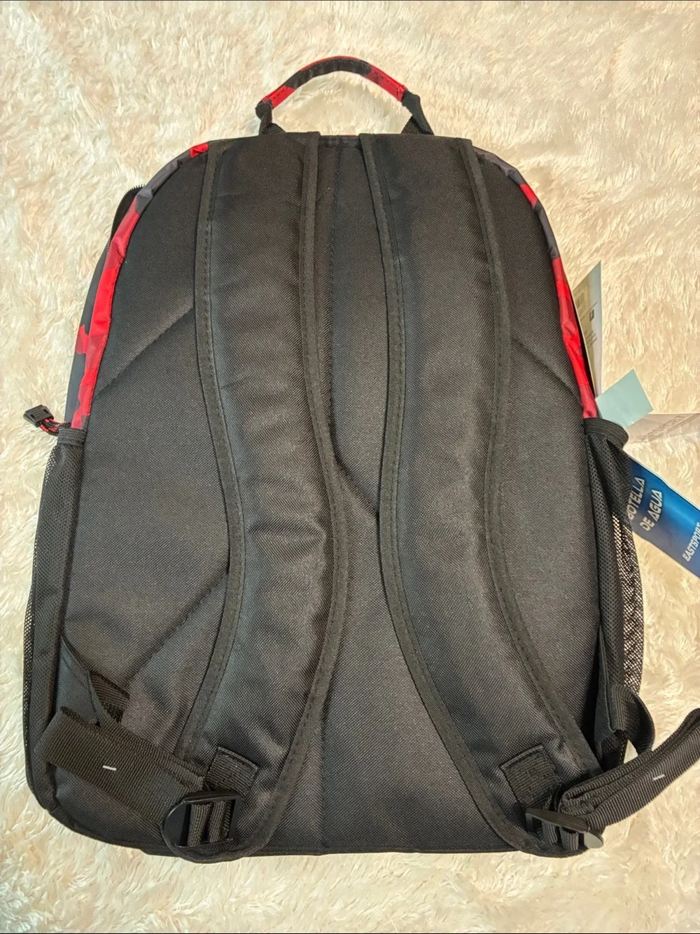 Black and Red Camo Men's Backpack